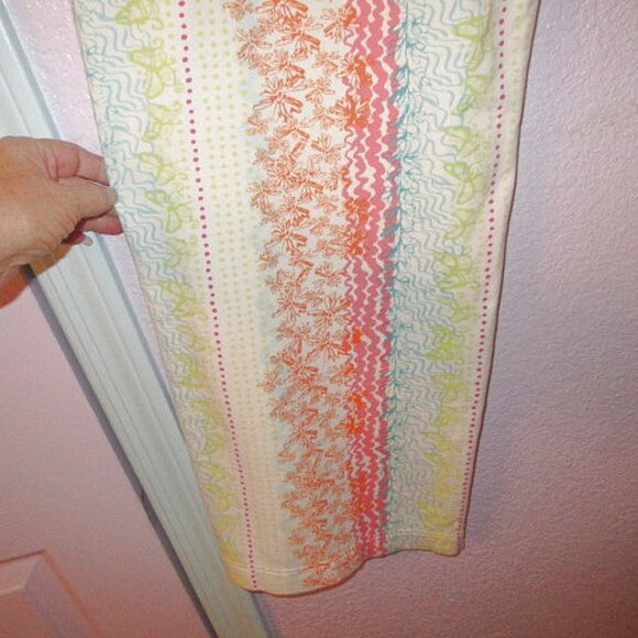 Vtg J Jill Rainbow Fleece Pajamas Size M Soft 2 Piece Top & Pants Cottage Y2K - Picture 12 of 13